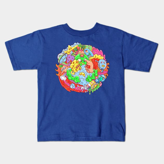 Doodle Kids T-Shirt by vanpaul54